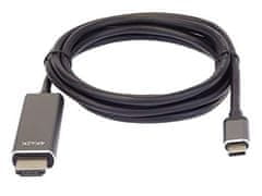 PremiumCord Kabel USB3.1 Type-C do HDMI 1,8 m 4K*2K@60Hz Aluminij
