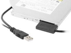 CABLEXPERT Kabelski zunanji adapter USB za tanek SSD disk SATA, DVD
