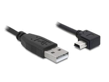 Delock kabel USB 2.0 A-male > USB mini-B 5-pin moški pravokotni, 5 metrov