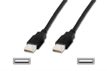 Digitus USB kabel A/vzorec do A/vzorec, črn, bakren, 5 m