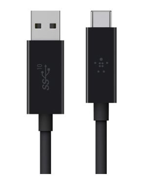 Belkin kabel USB-C/USB-A 3.1, 0,9 m, črn
