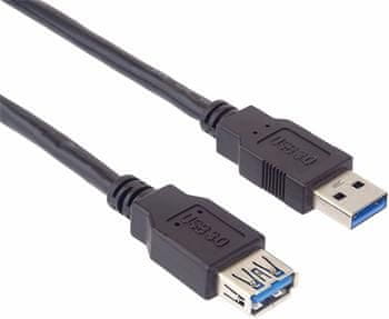 PremiumCord USB 3.0 Super-speed 5Gbps A-A podaljšek, MF, 9-pinski, 5m