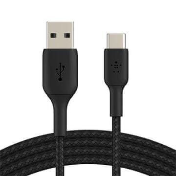 Belkin BOOST CHARGE USB-C/USB-A kabel, 3m, črn - odporen