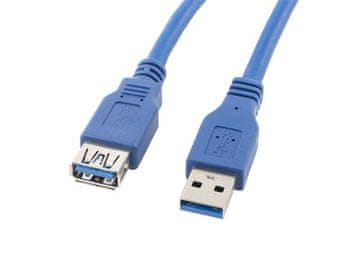 Lanberg USB-A M/F 3.0 kabel 1,8 m, moder