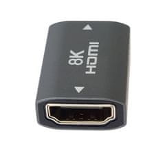 PremiumCord 8K Adapterski priključek HDMI A - HDMI A, ženski/ženski, kovinski