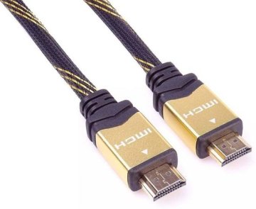 PremiumCord GOLD 4K HDMI High Speed + Ethernet kabel, pozlačeni konektorji, 3 m