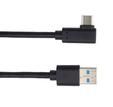PremiumCord Kabel USB tipa C/M z ukrivljenim priključkom 90° - USB 3.0 A/M, 3 m