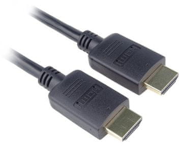 PremiumCord HDMI 2.0b High Speed + Ethernet kabel/ pozlačeni konektorji/ 7,5 m/ črn