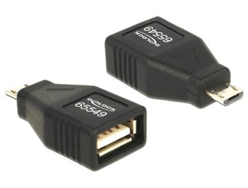 Delock Adapter USB micro-B moški > USB 2.0-A ženski OTG, vse v ohišju