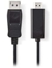 Nedis DisplayPort - HDMI kabel/ DisplayPort vtič - HDMI vtič/ črn/ v razsutem stanju/ 3 m