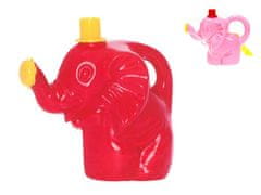 Čajnik slonček 17 cm - mešanica barv (rdeča, roza)