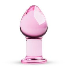 Gildo Steklen analni čep Pink Glass