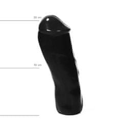 All Black Dildo s široko glavo All Black, 20 cm