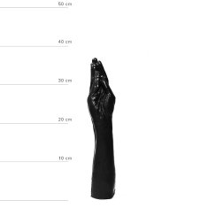 All Black Dildo v obliki roke All Black, 39 cm