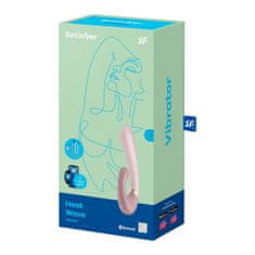 Satisfyer Rabbit vibrator z aplikacijo Satisfyer Heat Wave, roza