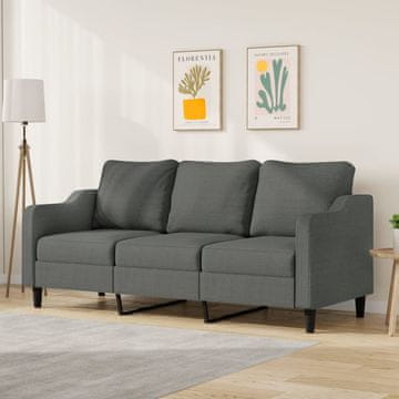 Vidaxl vidaXL Trosed, temno siv, 180 cm, oblazinjen s tkanino