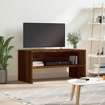 Vidaxl vidaXL TV stojalo rjav hrast 80x40x40 cm