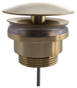 SILFRA Elegantna Umivalniška Izpuščna Enota 5/4“, Mat Zlato, Velika Zatka 5-55mm