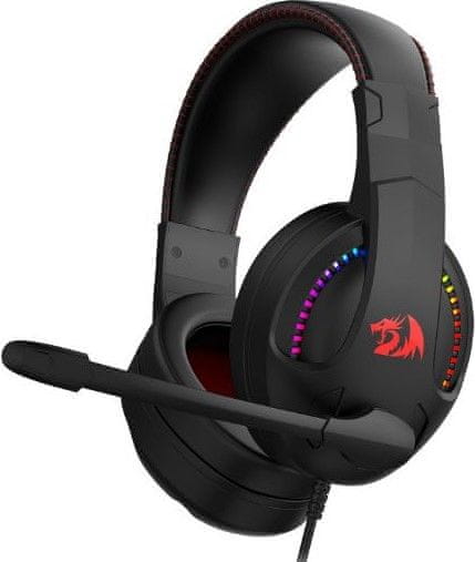 Redragon Cronus H211-RGB žične slušalke, črne