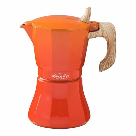 Oroley Italijanski Kuhalnik za Kavo Oroley Petra 6 Skodelice Oranžna Aluminij