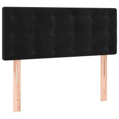 Vidaxl Box spring postelja z vzmetnico črna 100x200 cm žamet