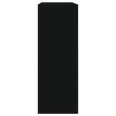 Vidaxl Omarica za čevlje črna 60x21x57 cm inženirski les
