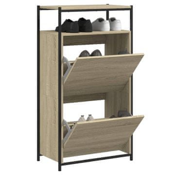 Vidaxl vidaXL Omarica za čevlje sonoma hrast 60x34x112 cm