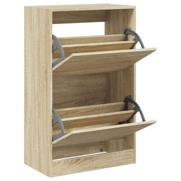 Vidaxl Omarica za čevlje sonoma hrast 60x34x96,5 cm inženirski les