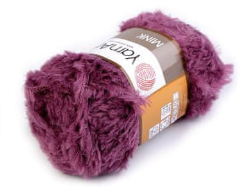 Pletena preja Mink 50 g - (338) vijolična