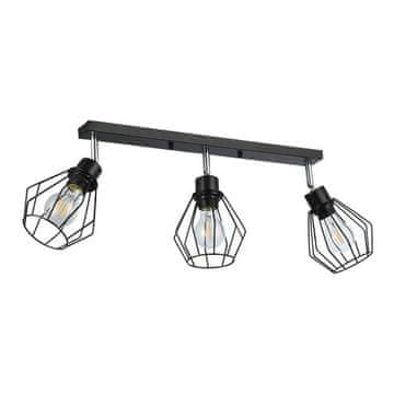 master LED Stenska svetilka 3xE27 za LED IP20 OTTO pravokotna črna