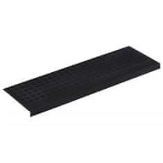 Vidaxl Podloge za stopnice 5 kosov 25x75 cm guma