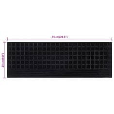 Vidaxl Podloge za stopnice 5 kosov 25x75 cm guma