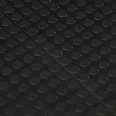 Greatstore Gumijasta talna plošča črna 12 mm 90x120 cm