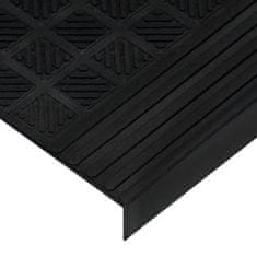 Vidaxl Podloge za stopnice 10 kosov 25x75 cm guma