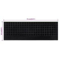 Vidaxl Podloge za stopnice 10 kosov 25x75 cm guma