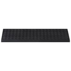 Vidaxl Podloge za stopnice 10 kosov 25x75 cm guma