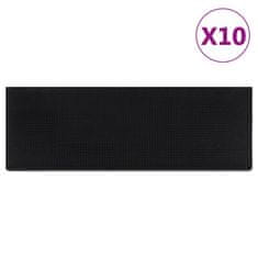 Vidaxl Podloge za stopnice 10 kosov 25x75 cm guma