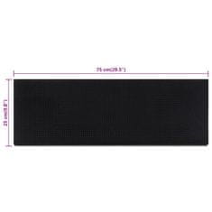 Vidaxl Podloge za stopnice 10 kosov 25x75 cm guma