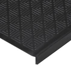 Vidaxl Podloge za stopnice 10 kosov 25x75 cm guma