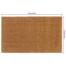 Vidaxl Predpražnik naravne barve 90x150 cm tkana kokosova vlakna