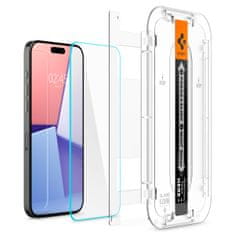 Spigen Glass EZ Fit 2 Pack, ansparency - iPhone 15 Pro