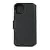 Leather Detachable Wallet, black - iPhone 15 Plus