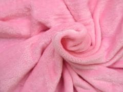 Ljubki dom Starinsko roza mikropliš deka VIOLET, 180x200 cm