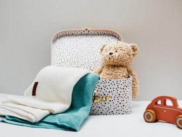 Ljubki dom Otroška bambusova deka MAYA MOO DESIGN 04 temno siva