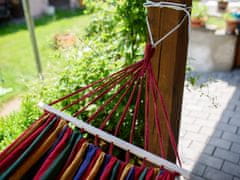 Ljubki dom Barvna viseča mreža HAMAK za 2 osebi 220x100 cm