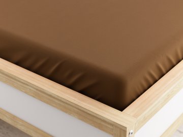 Ljubki dom Jersey rjuha MICRO rjava 90 x 200 cm