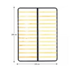 Ljubki dom Kovinsko posteljno dno v fiksnem okvirju 140 x 200 cm