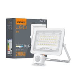 VIDEX Led reflektor LED-PIR-LUCA-30W-NW bel