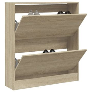 Vidaxl vidaXL Omarica za čevlje sonoma hrast 80x21x87,5 cm