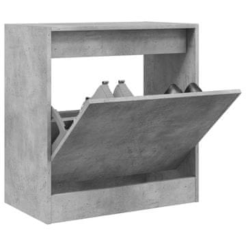 Vidaxl vidaXL Omarica za čevlje betonsko siva 60x34x63,5 cm